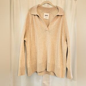 Aerie Tan V-Neck Women's Sweater